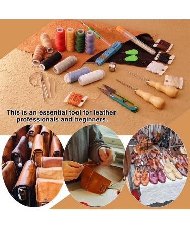 Tikjiua 59 Pcs Leather Sewing Kit - Heavy Duty Needles & Thread for Upholstery Repair - Large-Eye Stitching Needles for Carseat, Boots, Sofa - Buy Online on GoSupps.com