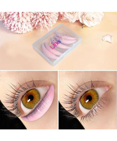 Libeauty Lash Lift Silicone Shield for Lower Eyelash - Pink 5 Pairs Shields for Lower Eyelash - Pink - Buy Online on GoSupps.com