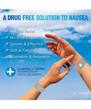 Hionfurt Anti Nausea Wristbands for Motion Sickness Relief - 1 Pair Random Color - Acupressure Nausea Relief for Adults, Kids, and Pregnant Women - Buy Online on GoSupps.com