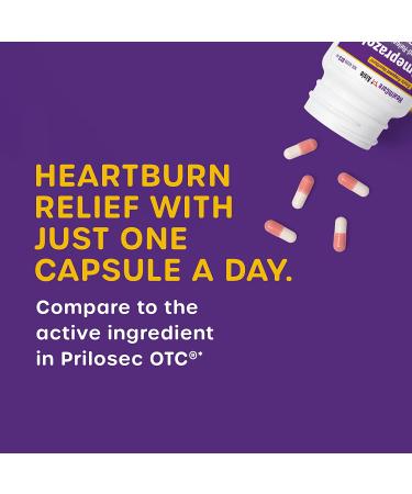 HealthCareAisle Omeprazole 20mg 42 Delayed-Release Capsules - Acid Reducer for Frequent Heartburn - 42 Count - Buy Online on GoSupps.com