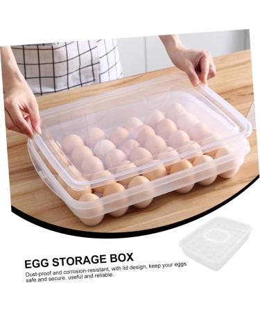 GLEAVI Box Egg Tote Eggs Refrigerator Egg Container Egg Case Egg Holder Covered Egg Organizer Crisper Dog - Buy Online on GoSupps.com