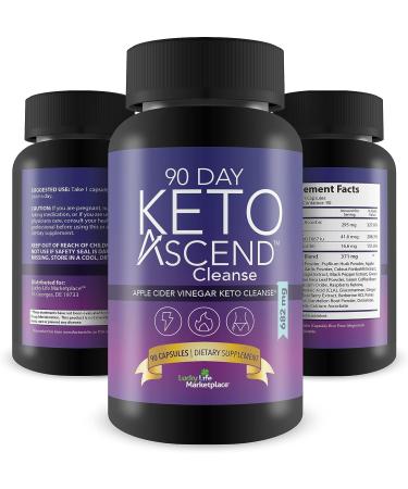 90 Day Keto Ascend Apple Cider Vinegar Cleanse | Joint & Immune Health Support | Superfood Acai for Bloating Relief | Digestive Support Detox Cleanse - Buy Online on GoSupps.com