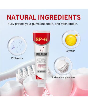  Nbhuiakl Cleans Teeth & Eliminates Odors - 120g Brighter Toothpaste to Remove Coffee and Wine Odors for Travel Camping - Buy Online on GoSupps.com