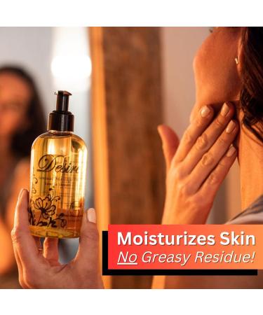 Desire Sensual Massage Oil - All Natural Couples Massage Oil with Sweet Almond Grapeseed & Jojoba - 8oz Vanilla - Buy Online on GoSupps.com