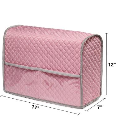 BAGSFY Pink Sewing Machine Cover with Storage Pockets | Dust Cover for Standard Singer & Brother Machines - Buy Online on GoSupps.com