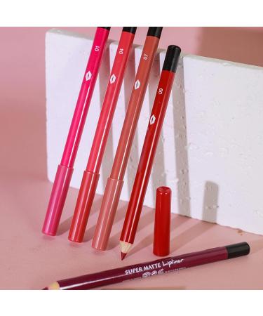  G n rique Lip Pencil Collection - 12 Long-Lasting Matte Colors Smudge-Proof Beauty | Long-Lasting Lip Liner Pencil For Women Girls Teens Wife Friends Family Sister Birthday Christmas Party - Buy Online on GoSupps.com
