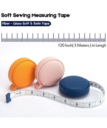 3 Pack Tape Measure 3m/120" Body Measuring Tape for Body Cloth Tape Measure Fabric Tailors Sewing Medical Measurements TapeLeather Tape Measure Retractable Dual Sided Ruler Orange Blue Pink - Buy Online on GoSupps.com