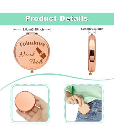 Nail Technician Gift: Compact Makeup Mirror for Nail Stylist - Perfect Appreciation and Birthday Gift - Buy Online on GoSupps.com
