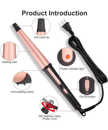 Buy 1 1/4 Inch Ceramic Curling Iron | Dual Voltage Beach Waver Hair Crimper for Women - International Shipping - Buy Online on GoSupps.com