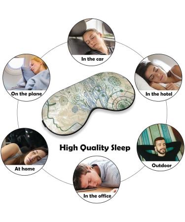Floral Sleep Mask for Men and Women - Adjustable Strap, Blocks Light for Night Travel and Nap - Buy Online on GoSupps.com