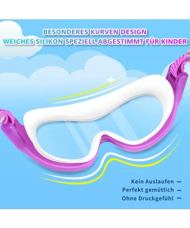 Cooloo Kids Swimming Goggles - 2 Pack Anti-Fog UV Protection Unisex for Ages 6-16 | C. Rosa & Purple - Buy Online on GoSupps.com
