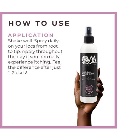 African Afro Locs and Twist Hydrating Hair Mist Refresher Hair Spray for Dreadlocks Twists and Braids All Natural Hair Moisturizer No Sulfate Cruelty-Free 8 Fl Oz - Buy Online on GoSupps.com