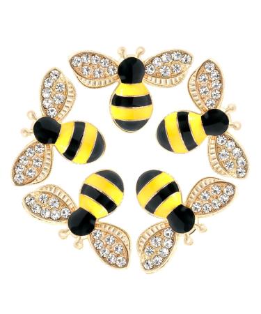 20 Pcs Enamel Bee Charms Pendants Rhinestone Enamel Craft Embellishments Crafting for Halloween DIY Handmade Crafts (yellow) - Buy Online on GoSupps.com