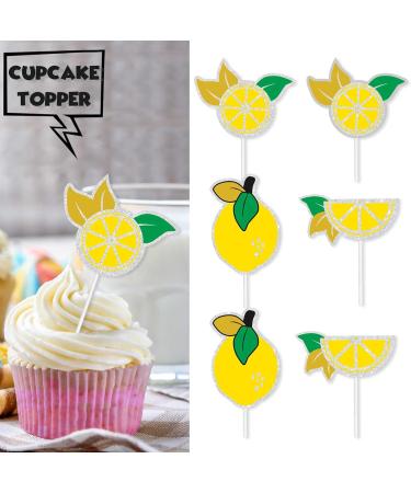 S-FX-0109 Ice Cream Fruit Dessert Cupcake Topper Colorful Glitter Happy Birthday Sensory Pop Game Theme Decor Supplies Baby Shower Boys Girls Birthday Party Decorations - Buy Online on GoSupps.com