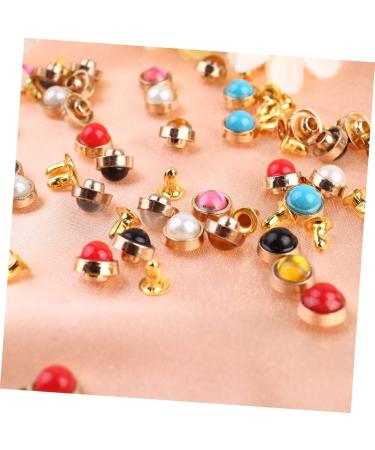 NUOBESTY 70pcs Rivets DIY Unhandled Color for Watchband Each Rivet Semicircular Seven Leatherware Alloy - Buy Online on GoSupps.com