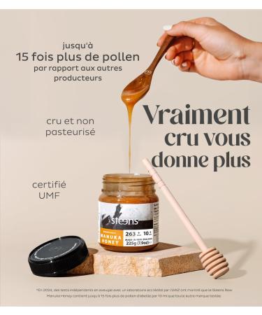 Steens Manuka Honey - MGO 263+ - 100% Certified Pure Raw Manuka Honey UMF 10+ - Jarred and Sealed in New Zealand - Manuka Honey - Buy Online on GoSupps.com