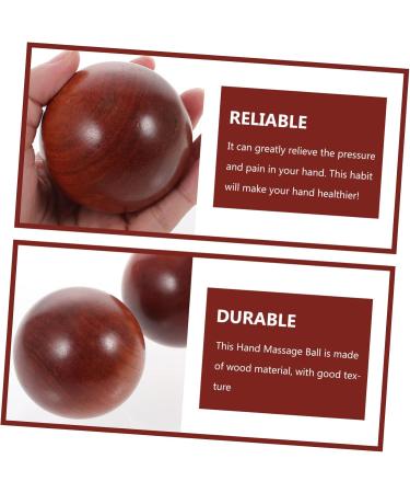 Solustre Wooden Hand Massage Balls - 3 Set Handball Fitness Rolling Balls for Hand Therapy & Sports - Buy Online on GoSupps.com