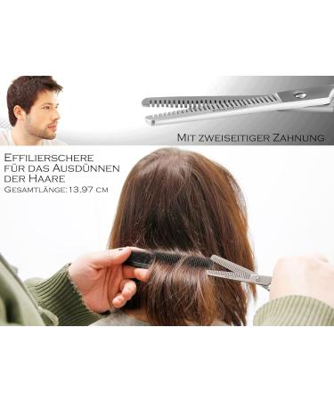 Premium Effilier Scissors | 5.5 Thinning Hairdressing Scissors with Storage Case - Perfect for Hairstyles & Modeling - Buy Online on GoSupps.com