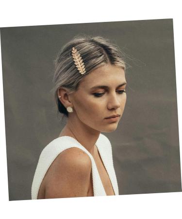 LEORX Gold Leaf Barrettes Metal Olive Leaf Hair Clip Minimalist Goddess Spring Hair Clip for Women - Buy Online on GoSupps.com
