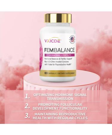 VXICDE Myo-Inositol Capsules 200 mg per Serving 60 Vegan Capsules All-Natural and Non-GMO - Buy Online on GoSupps.com