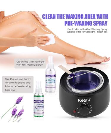 KeShi Waxing Kit: Painless Hair Removal with Wax Warmer & Hard Wax Beans - Full Body Bikini Brazilian Wax for Women & Men - Buy Online on GoSupps.com