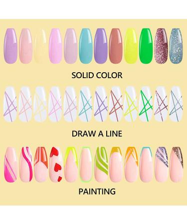 Painted Gel Nail Polish Set - 24 Colors Line | UV/LED Soak Off Nail Art Kit for DIY Manicures - Buy Online on GoSupps.com