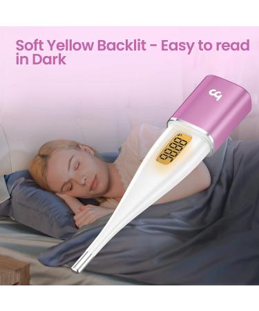Femometer Digital Basal Thermometer - Intelligent BBT & Fertility Monitor with Backlit LED Screen - Sync with Femometer App - Purple - Buy Online on GoSupps.com
