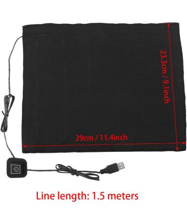 DC 5V USB Heating Pillow - 3-Layer Pet Warmer Heating Mat (23.3x29 cm) | Adjustable Heat 30 -50 for Neck Back & Lumbar Relief - Buy Online on GoSupps.com
