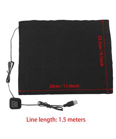 Buy USB Fabric Heating Cushion - DC 5V 3-Layer Electric Heating Pad for Neck Back & Lumbar Relief | International Shipping Available - Buy Online on GoSupps.com