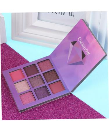 FOMIYES 2pcs 9 Eye Colors Bling Eyeshadow Metallic Makeup Cosmetic Highlighter Pearlescent Shadow Diamond 1 count (Pack of 1) Purplex2pcs - Buy Online on GoSupps.com
