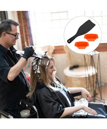LALAFINA 1 Set Hair Coloring Tools Goldendoodle Brush Hair Dye Color Board Dying Paddle Dye Board Hair Dye Mixing Bowl Hair Dye Long Board Balayage Board Abs Modeling Hairdressing Tool Orange - Buy Online on GoSupps.com