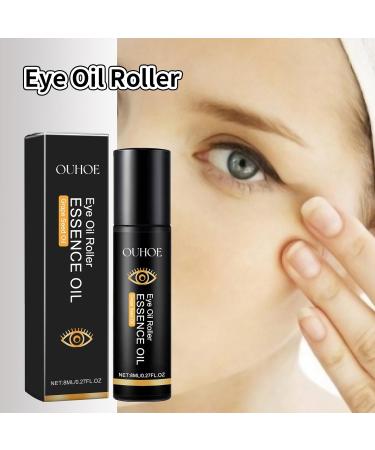 Eye Serum Roller with Grape Seed Oil Glycerin and Castor Oil Anti-Aging Treatment for Fine Lines and Wrinkles Nourishing and Firming Formula 8ml - Buy Online on GoSupps.com