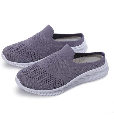 Women's White Sneakers for Fitness & Walking - Soft Sole Slip-On & Lace-Up Shoes - Purple 37 EU - Buy Online on GoSupps.com