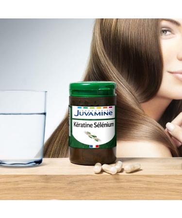 JUVAMINE - Keratin and Selenium - Vitamin B8 Zinc and Horsetail - Hair Skin & Nails - 30 Capsules of vegetable origin - 1 M - Buy Online on GoSupps.com
