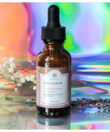 All-Natural Face Serum with Hyaluronic Acid & Vitamins A C E - Youth Restoring & Brightening for All Skin Types - 1 oz - Buy Online on GoSupps.com