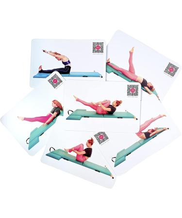 Online Pilates Mat Deck with 42 All-Levels Fitness Flash Cards | Home Gym Exercise Set with Video Tutorials for No-Equipment Workouts - Buy Online on GoSupps.com