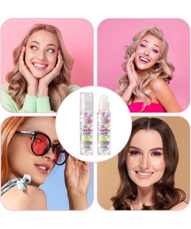  JPSDOWS Roller-type lip oil lip oil roller ball plumping lip oil for rolling - colorless lip makeup for teens non-sticky moisturizing lip balm - Buy Online on GoSupps.com