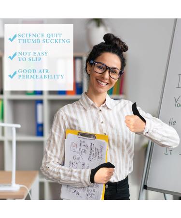 Ramede Thumb Guard - Stop Thumb Sucking & Skin Picking | 2 Pairs Black & Grey Adult Thumb Finger Glove - Buy Online on GoSupps.com