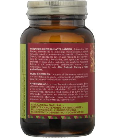 Hawaiian Astaxanthin 60 Capsules - Premium Antioxidant Supplement for Enhanced Health | Shop Now - International Shipping Available - Buy Online on GoSupps.com