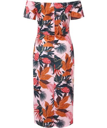 Briskorry V-Neck Floral Dress for Women - Elegant Summer Festival & Party Dress with Ruffled Hem | Shop Vintage Business Dresses Online - Buy Online on GoSupps.com