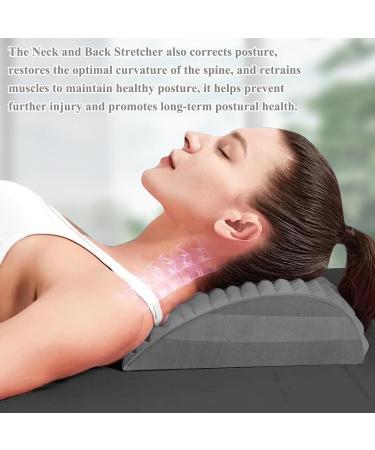 Dongzqan 2-in-1 Neck & Back Extensor - Multi-Stage Vertebral Board for Pain Relief | Back Stretcher & Neck Stretched to Relieve Neck & Back Pain - Buy Online on GoSupps.com