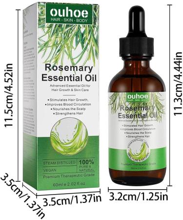 Rosemary Oil for Hair Growth Essential Oils Rosemary Hair Oil Organic Hair Products Scalp and Hair Strengthening Oil with Glass Dropper 2 fl oz oz Skin and hair care Novent - Buy Online on GoSupps.com