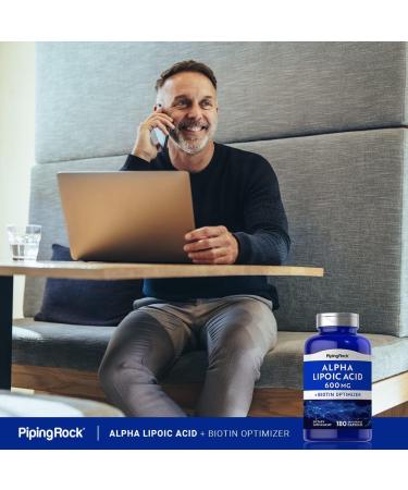 Buy Piping Rock Alpha Lipoic Acid 600 mg | 180 Capsules | Biotin Optimizer | Non-GMO & Gluten Free Supplement for Optimal Health - Buy Online on GoSupps.com