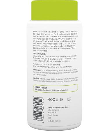  Efasit efasit Vital Foot Bath 400g Basic bath additive for calluses for fragrant cared-for and reld feet. - Buy Online on GoSupps.com