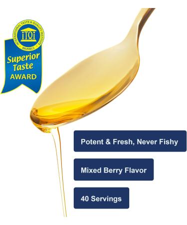 Carlson - The Very Finest Fish Oil 1600 mg Omega-3s Fatty Acids EPA DHA & DPA Liquid Fish Oil Supplement Norwegian Wild-Caught Sustainably Sourced Mixed Berry 200 mL (6.7 Fl Oz) - Buy Online on GoSupps.com