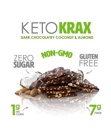 Dark Chocolate Almond & Coconut Keto Snacks 17.28 oz - Low Carb, Sugar Free, Gluten Free, All Natural, Diabetic Friendly - Buy Online on GoSupps.com