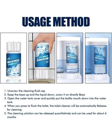 Splash Foam Toilet Cleaner Splash Toilet Cleaner Toilet Active Oxygen Agent Toilet Automatic Cleaning Liquid Splash Cleaner Foaming for Toilet For Home Bathroom (1pcs) - Buy Online on GoSupps.com