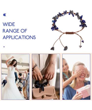 TENDYCOCO stone bracelet bracelets aesthetic bracelets adjustable bracelet natural adjustable rope stone bracelets agate birthday present Miss to weave crystal gravel beaded gravel crystal - Buy Online on GoSupps.com