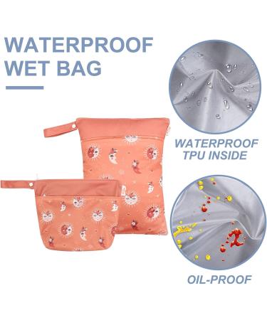 Seaur Waterproof Diaper Bag & Wet Bags - 2 Pack (20x28cm & 30x40cm) for Daycare Swimming Fitness | Durable Zippered Design - Buy Online on GoSupps.com
