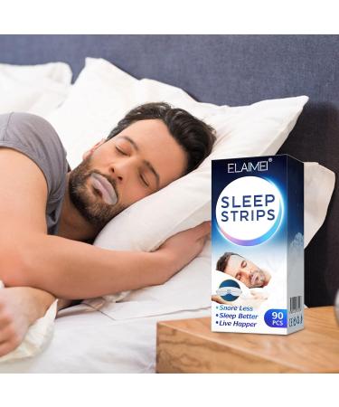 Snoring Sleep Aid Patch - Nasal & Mouth Shutting for Better Breathing and Skin Care - White, One Size - Buy Online on GoSupps.com